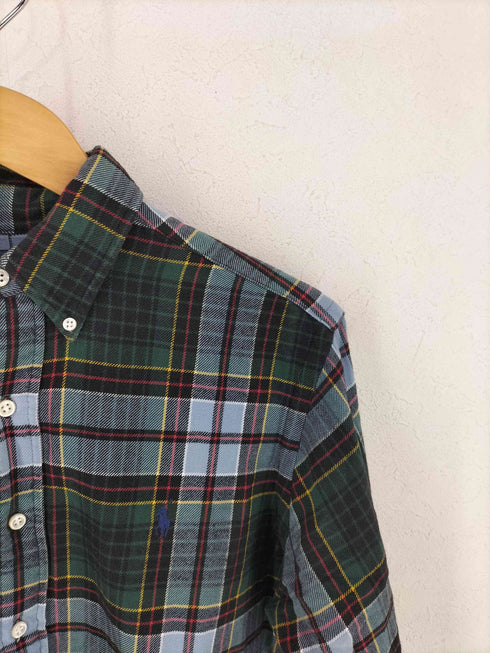 ラルフローレン RALPH LAUREN 90S インド製 CLASSIC FIT ボタンダウンチェックシャツ メンズ XS