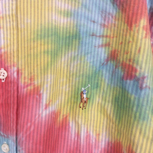 ラルフローレン RALPH LAUREN YARMOUTH スモールポニー刺繍タイダイ柄 L/S BD シャツ メンズ 17 2/1 35