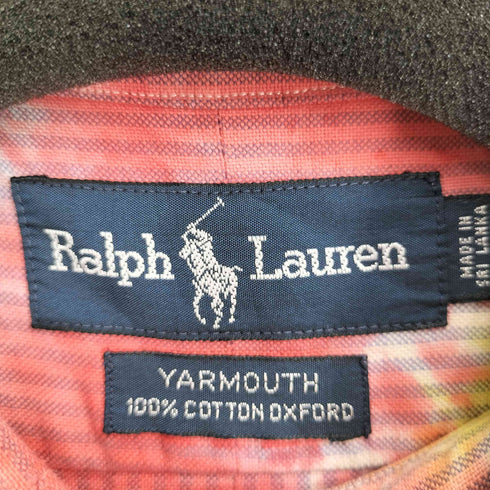 ラルフローレン RALPH LAUREN YARMOUTH スモールポニー刺繍タイダイ柄 L/S BD シャツ メンズ 17 2/1 35