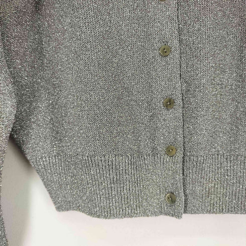 ジャーナルスタンダードレリューム JOURNAL STANDARD relume シルバー ラメ加工 カーディガン レディース