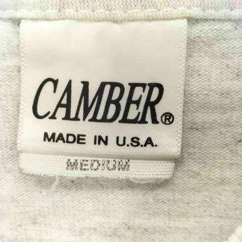 キャンバー CAMBER USA製 コットン クルーネック 胸ポケット ショートスリーブ Tシャツ メンズ import:M