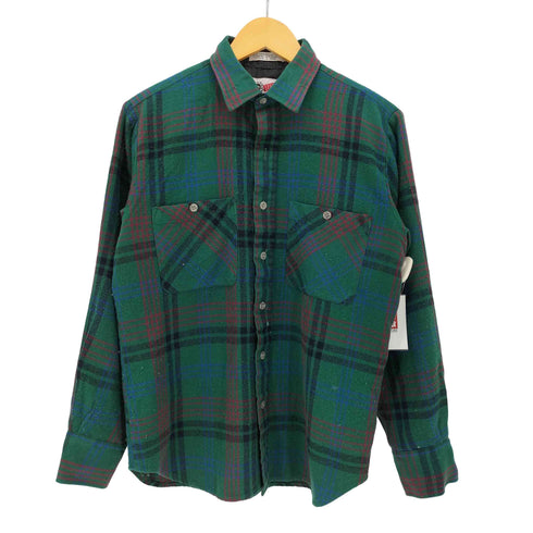 アロースポーツ ARROW SPORT 80-90S 韓国製 マドラスチェック アクリル L/S シャツ メンズ import:M