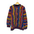 クージー COOGI 90s オーストラリア製 マルチカラー ウール 3Dニット メンズ import:M