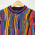 クージー COOGI 90s オーストラリア製 マルチカラー ウール 3Dニット メンズ import:M