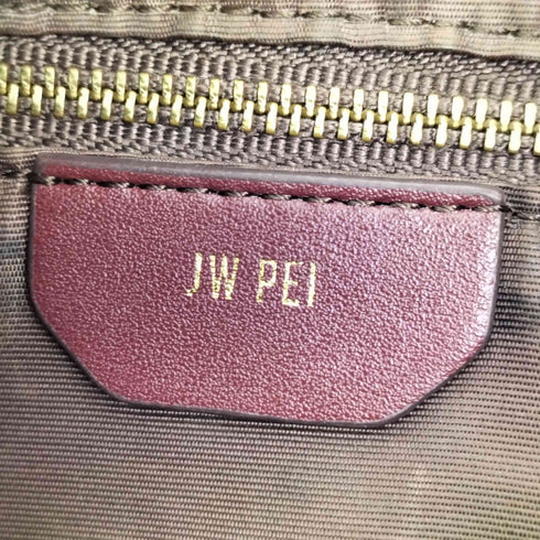 ジェイダブリューペイ JW PEI CARLY クロコ型押し サドルバッグ レディース