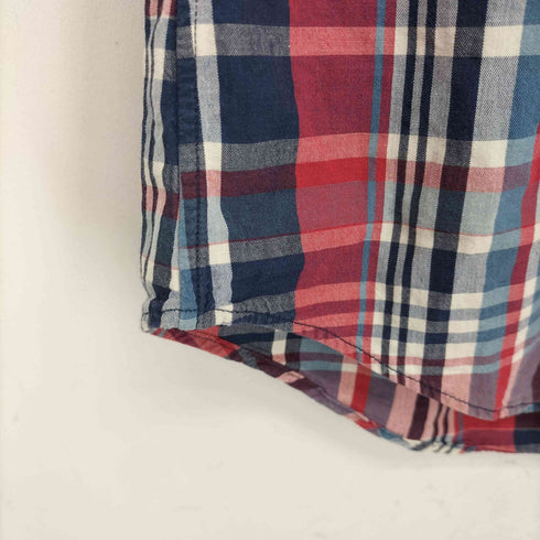 ラルフローレン RALPH LAUREN ポニー刺繍 CUSTOM FIT チェック柄 長袖 ボタンダウンシャツ メンズ import:S