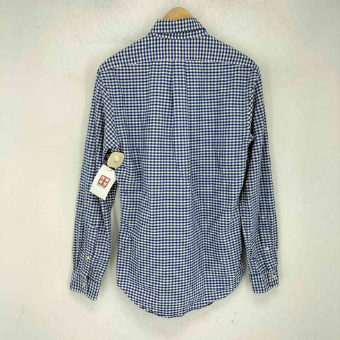 ラルフローレン RALPH LAUREN 90s ポニー刺繍 SLIM FIT ギンガムチェック柄 長袖 ボタンダウンシャツ メンズ import:S