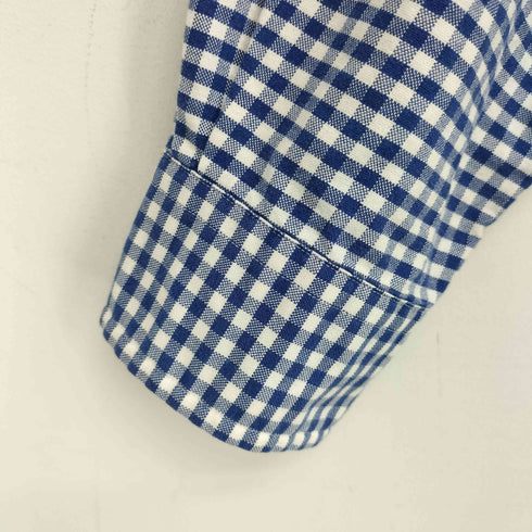 ラルフローレン RALPH LAUREN 90s ポニー刺繍 SLIM FIT ギンガムチェック柄 長袖 ボタンダウンシャツ メンズ import:S