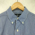 ラルフローレン RALPH LAUREN 90s ポニー刺繍 CUSTOM FIT ギンガムチェック柄 長袖 ボタンダウンシャツ メンズ import:S