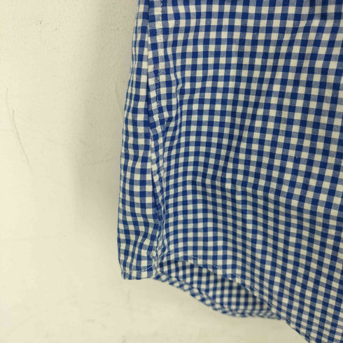 ラルフローレン RALPH LAUREN 90s ポニー刺繍 CUSTOM FIT ギンガムチェック柄 長袖 ボタンダウンシャツ メンズ import:S