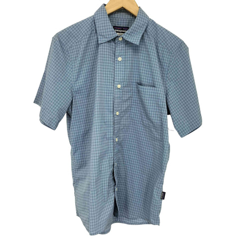 パタゴニア patagonia ナイロン ポリエステル チェック柄 半袖シャツ メンズ import:XS