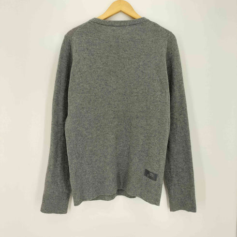 ユニフォームエクスペリメント uniform experiment カシミヤ混 フロント刺繍 ボートネック ウールニット メンズ JPN:2