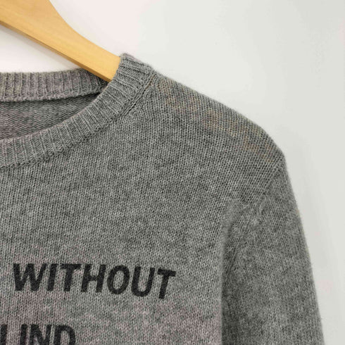 ユニフォームエクスペリメント uniform experiment カシミヤ混 フロント刺繍 ボートネック ウールニット メンズ JPN:2