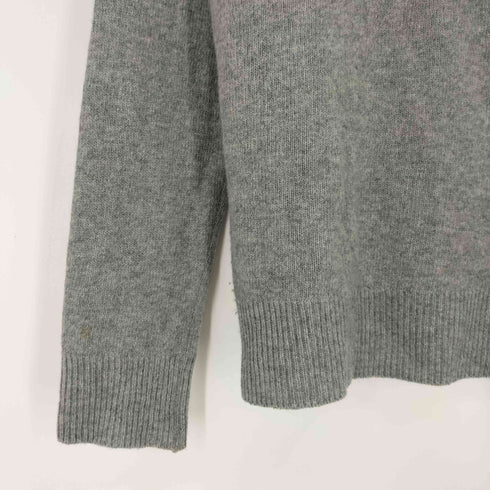 ユニフォームエクスペリメント uniform experiment カシミヤ混 フロント刺繍 ボートネック ウールニット メンズ JPN:2