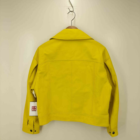 ジャンルイシュレル jean louis scherrer ラムレザーライダースジャケット レディース import:M