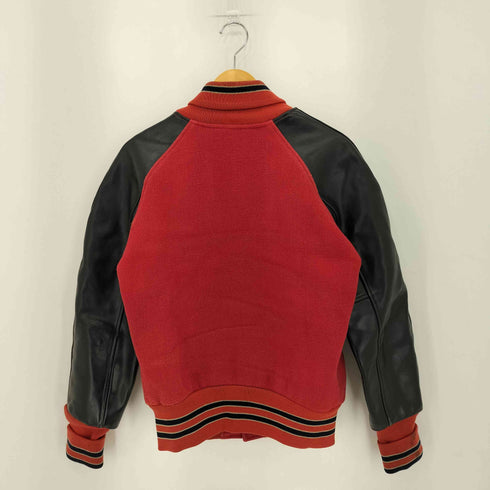 REAL CLOTHES BRAND 袖レザー ウール スタジャン メンズ import:S