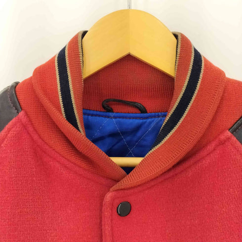 REAL CLOTHES BRAND 袖レザー ウール スタジャン メンズ import:S