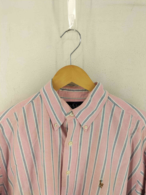 ラルフローレン RALPH LAUREN 90S 香港製 YARMOUTH ストライプ ボタンダウンオックスフォードシャツ メンズ 16 1/2