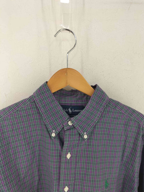 ラルフローレン RALPH LAUREN 90S ボタンダウン チェックシャツ メンズ L
