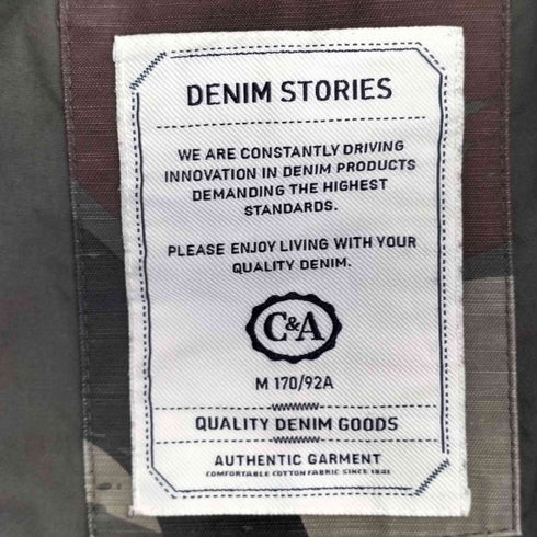 DENIM STORIES 迷彩柄 トラワッペン ジャケット メンズ