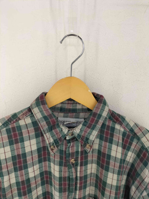 NORTHWOODS インド製 ボタンダウンチェックシャツ メンズ M