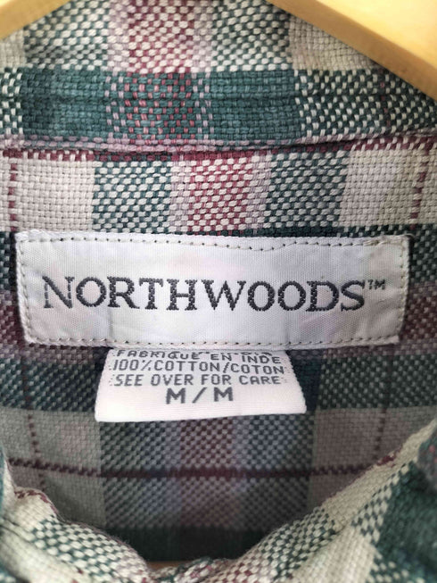 NORTHWOODS インド製 ボタンダウンチェックシャツ メンズ M