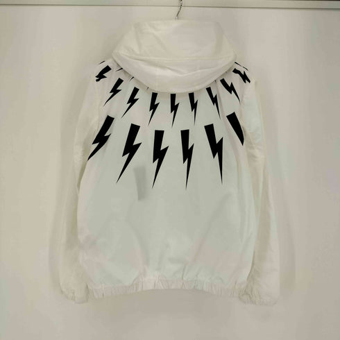 ニールバレット NEIL BARRETT 両面サンダーボルト ダブルジップ フーデット ジャケット メンズ import:M