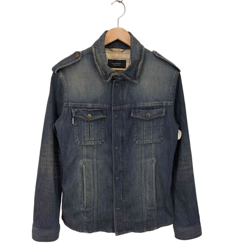 バーバリーブラックレーベル BURBERRY BLACK LABEL 裏地チェック柄 トラッカージャケット メンズ import:L