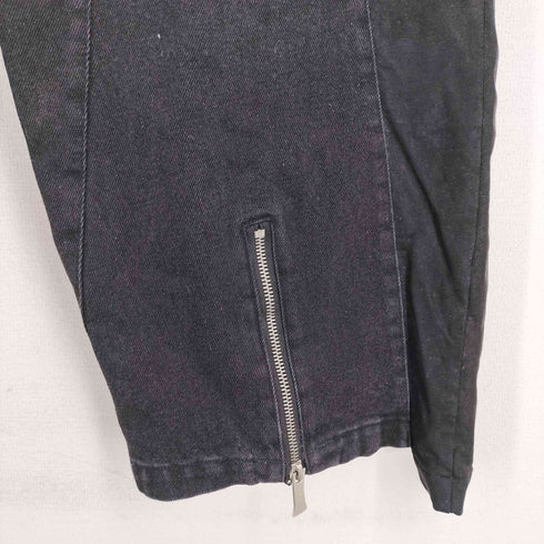 エムエーエムシー MAMC レザー切替 ジップ バギーデニムパンツ メンズ JPN:M