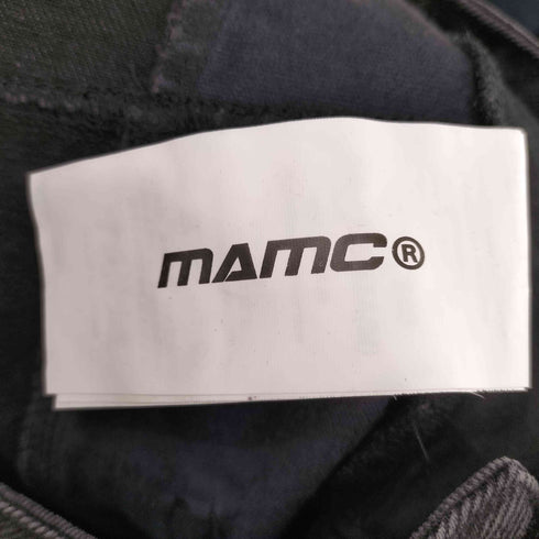 エムエーエムシー MAMC レザー切替 ジップ バギーデニムパンツ メンズ JPN:M
