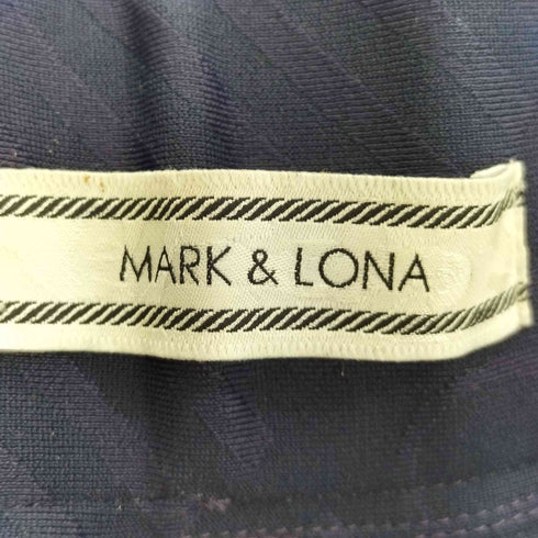 マークアンドロナ MARK&LONA ロゴ総柄 裾ジップ イージーパンツ メンズ 46