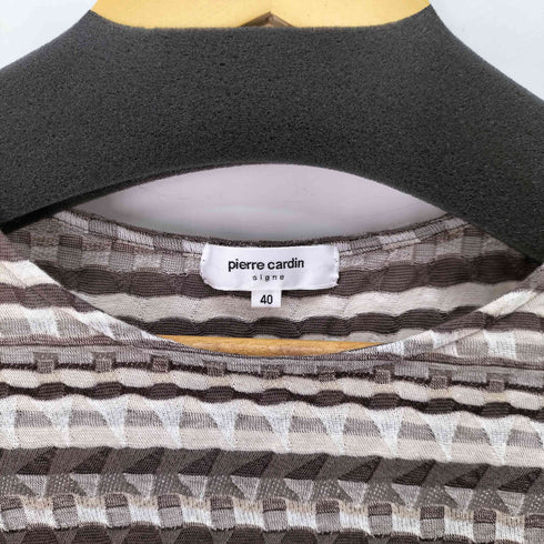ピエールカルダン pierre cardin 総柄 ニット カットソー レディース EUR:40