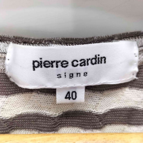 ピエールカルダン pierre cardin 総柄 ニット カットソー レディース EUR:40