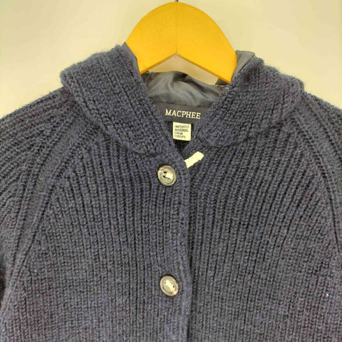 マカフィー MACPHEE フーデット ニット カーディガン レディース