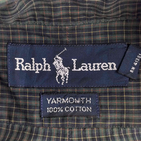 ラルフローレン RALPH LAUREN スモールポニー刺繍 L/S BD チェック シャツ メンズ 17