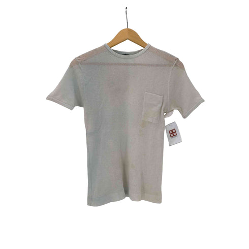 縦長ポケット メッシュ Tシャツ メンズ