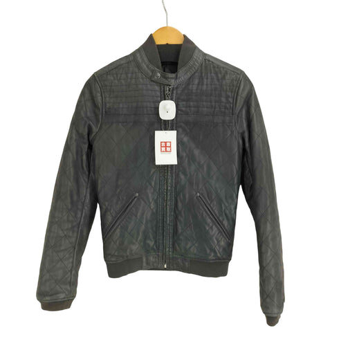 ディーゼル DIESEL ラムレザーキルティングジャケット レディース import:XS