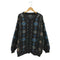 BASIC LINE CASUAL WEAR ウール混 アーガイル柄 ニットカーディガン casual メンズ
