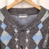 BASIC LINE CASUAL WEAR ウール混 アーガイル柄 ニットカーディガン casual メンズ