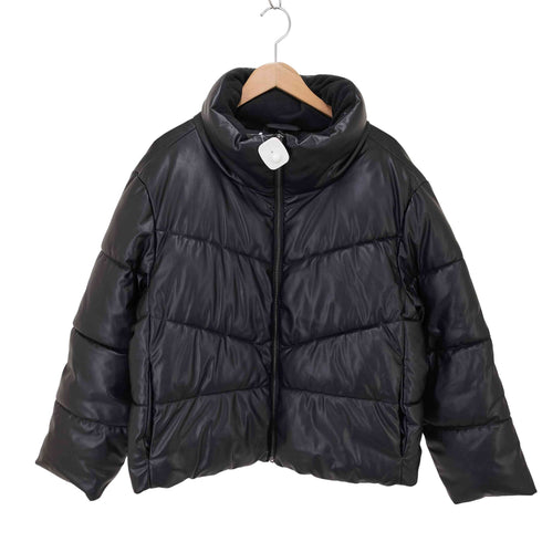 ギャップ Gap リラックス フェイクレザー パファージャケット メンズ JPN:L