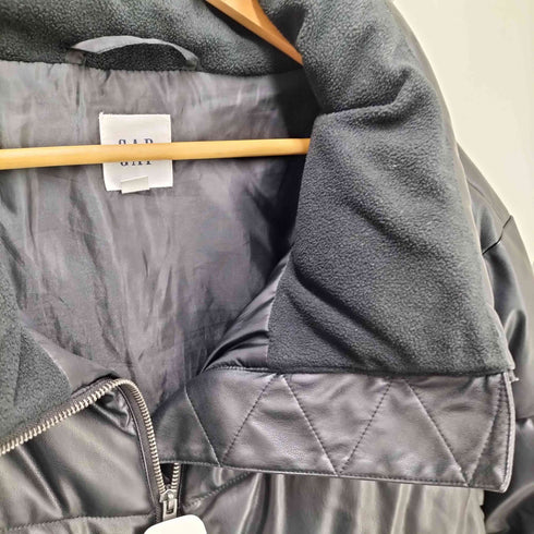ギャップ Gap リラックス フェイクレザー パファージャケット メンズ JPN:L