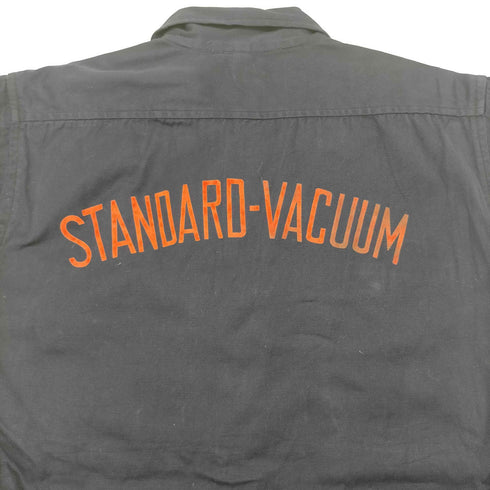 Taisei Products JAPAN VINTAGE STANDARD-VACUUM バックプリント 開襟オープンカラー S/S ワーク シャツ メンズ