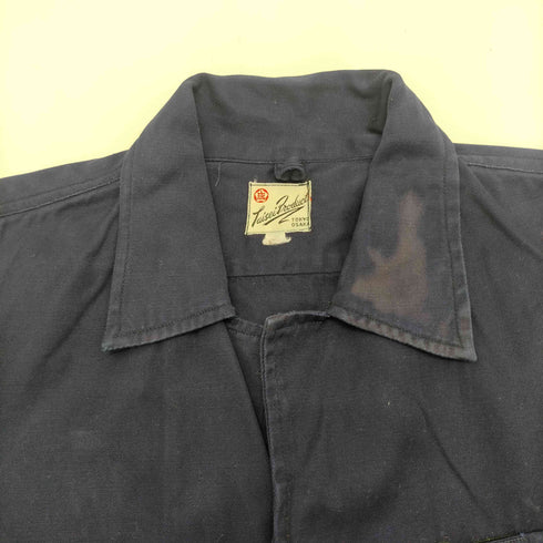 Taisei Products JAPAN VINTAGE STANDARD-VACUUM バックプリント 開襟オープンカラー S/S ワーク シャツ メンズ