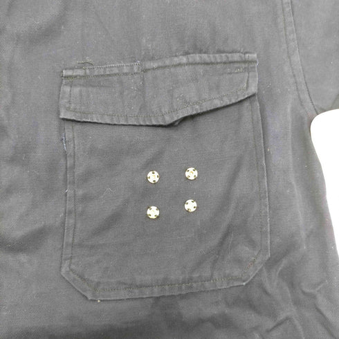 Taisei Products JAPAN VINTAGE STANDARD-VACUUM バックプリント 開襟オープンカラー S/S ワーク シャツ メンズ