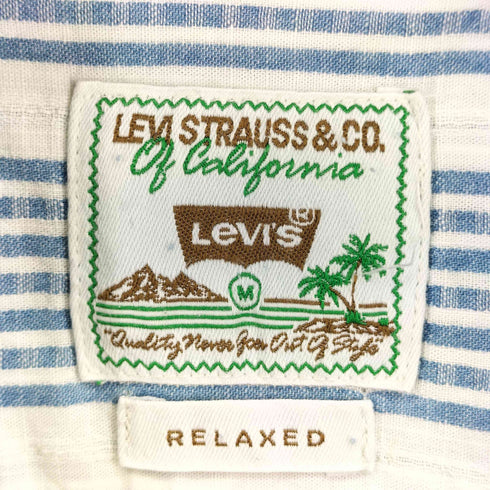 リーバイス Levis 90S ストライプ S/S 開襟シャツ メンズ JPN:M