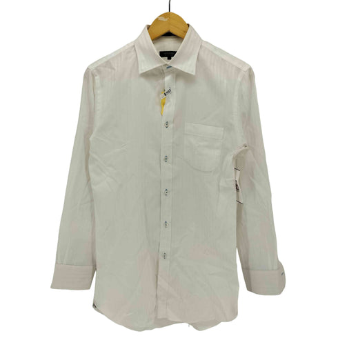 バーバリーブラックレーベル BURBERRY BLACK LABEL シャドーストライプ レギュラーカラー L/S シャツ メンズ UK:38