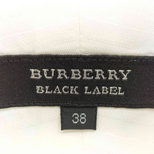 バーバリーブラックレーベル BURBERRY BLACK LABEL シャドーストライプ レギュラーカラー L/S シャツ メンズ UK:38