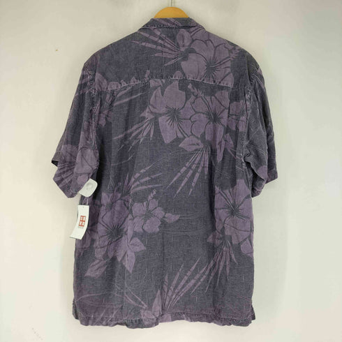 トミーバハマ Tommy Bahama S/S ボタニカ柄 開襟 シルクシャツ メンズ JPN:M