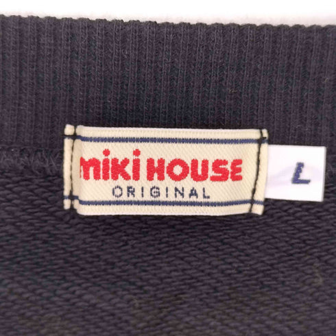 ミキハウス miki HOUSE ロゴアップリケ スウェット メンズ JPN:L