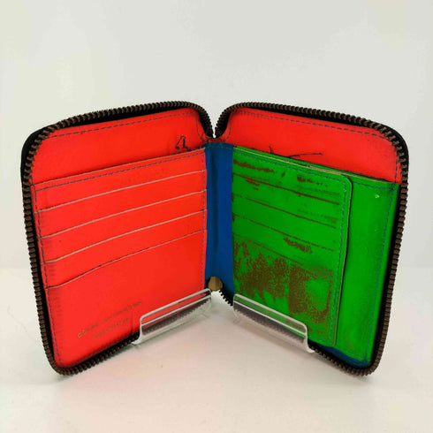 ウォレットコムデギャルソン Wallet COMME des GARCONS SUPER FLUO スーパーフロー ラウンドファスナー 財布 メンズ